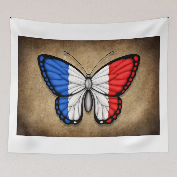 Artikelvorschau, Schmetterling der französischen Flagge entworfen und verkauft von JeffBartels.