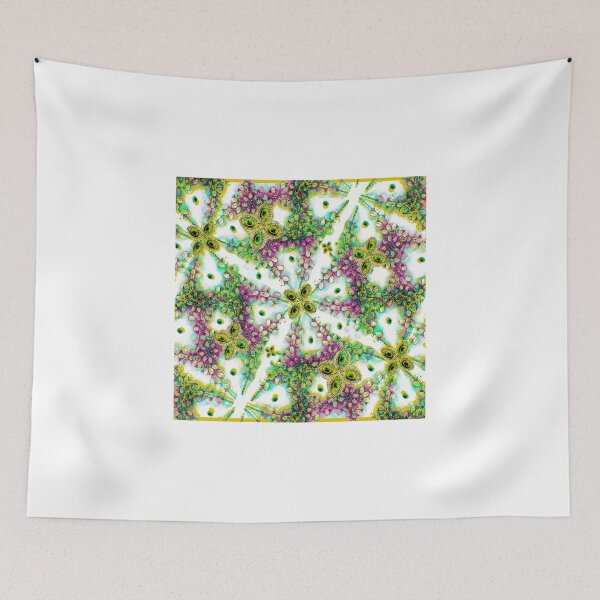 Item preview, Neo Noveau Style Floral Pattern in Cold Tones  designed and sold by DFLC Prints.