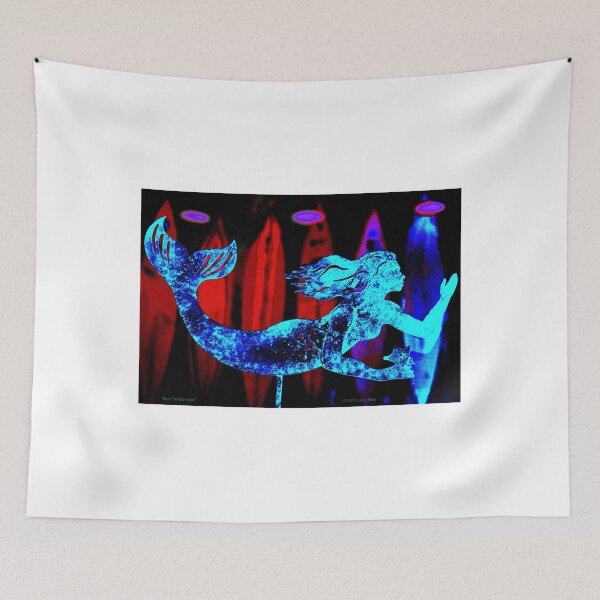 Item preview, Blue Tail Mermaid designed and sold by Bad Habits Lounge Studio.
