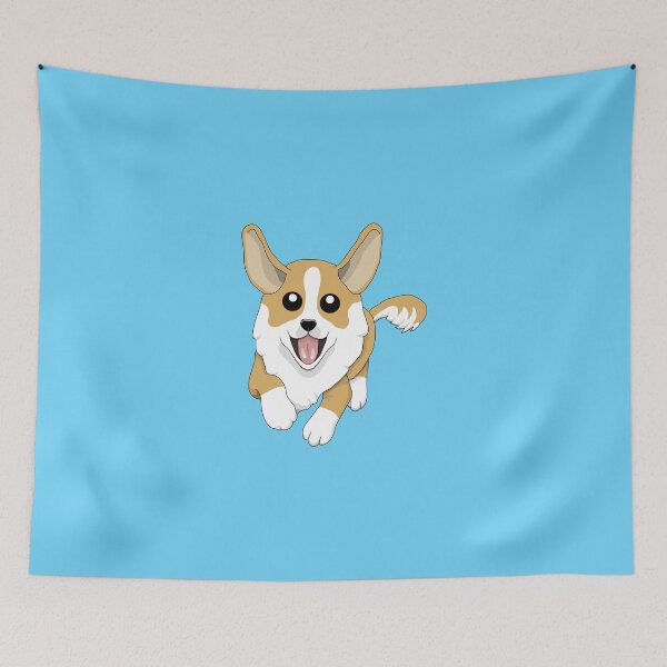 Item preview, Running Corgi Dog designed and sold by wallcat.