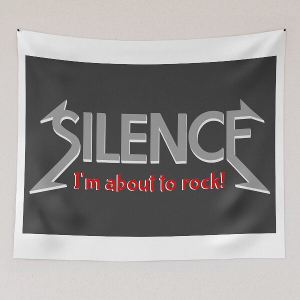 Item preview, Silence | I'm about to rock designed and sold by piedaydesigns.