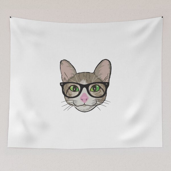 Item preview, Colorful Hipster Cat designed and sold by SylviaGo.