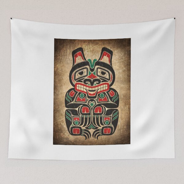 Item preview, Red and Green Haida Spirit Bear designed and sold by JeffBartels.