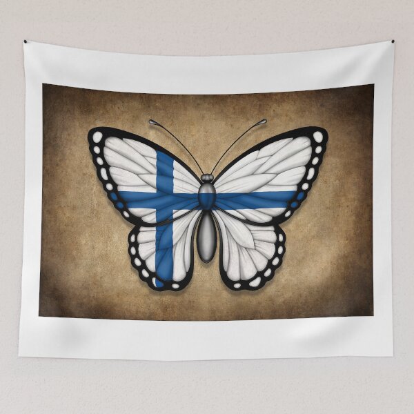 Item preview, Finnish Flag Butterfly designed and sold by JeffBartels.