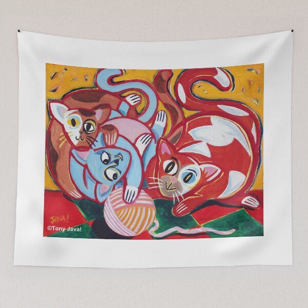 Item preview, 'Kitties at Play' designed and sold by Jerry Kirk.