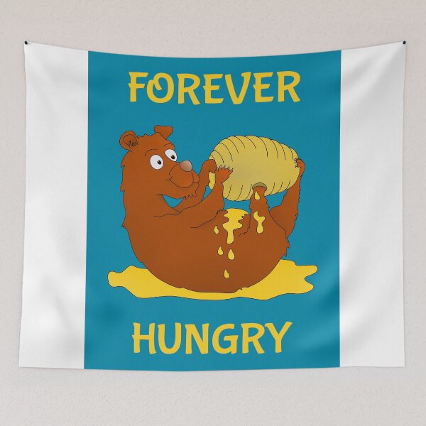 Item preview, Forever Hungry | Bear eating honey designed and sold by piedaydesigns.