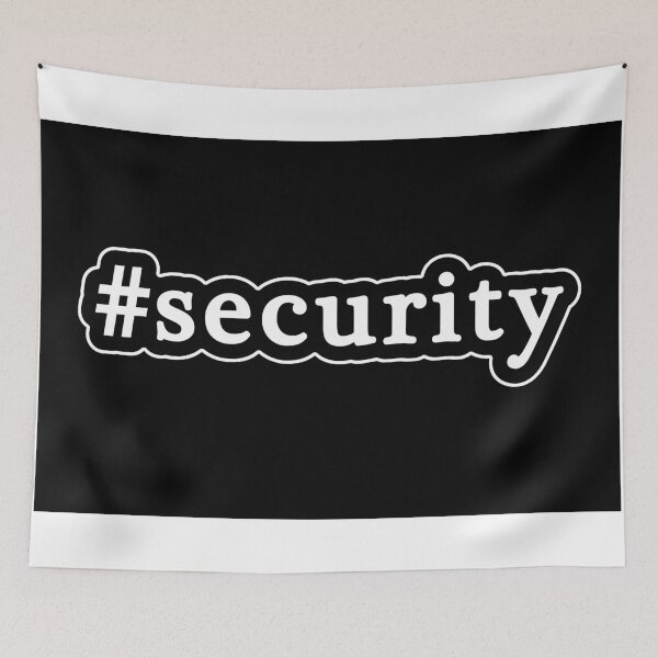 Item preview, Security - Hashtag - Black & White designed and sold by Graphix.