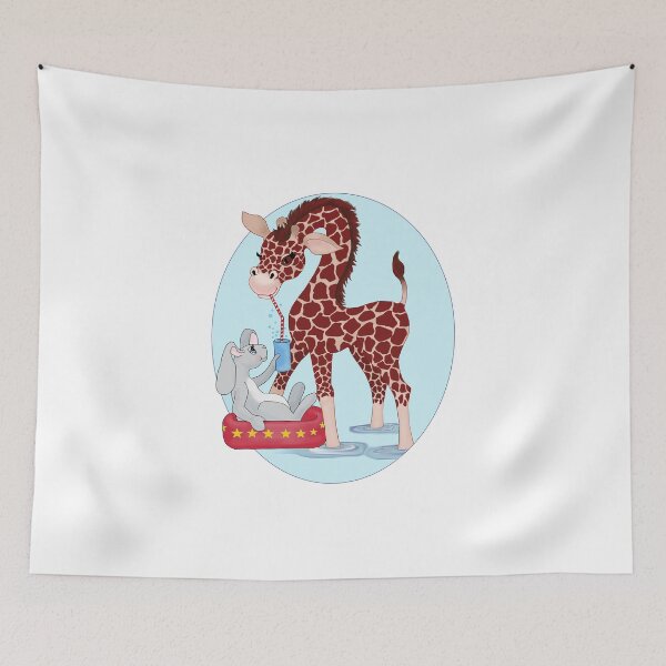 Item preview, Giraffe Shares With Friends designed and sold by redqueenself.