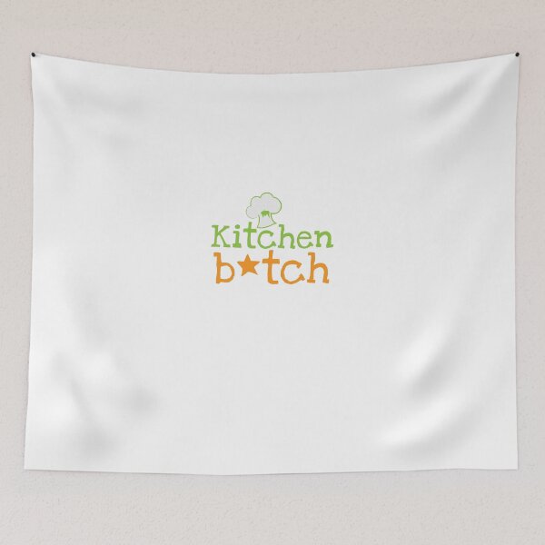 Item preview, KITCHEN B*TCH with chef cooking hat designed and sold by jazzydevil.