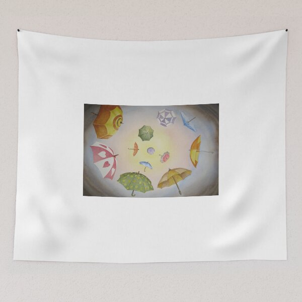 Item preview, Umbrella Vortex Watercolour Painting designed and sold by Heatherian.