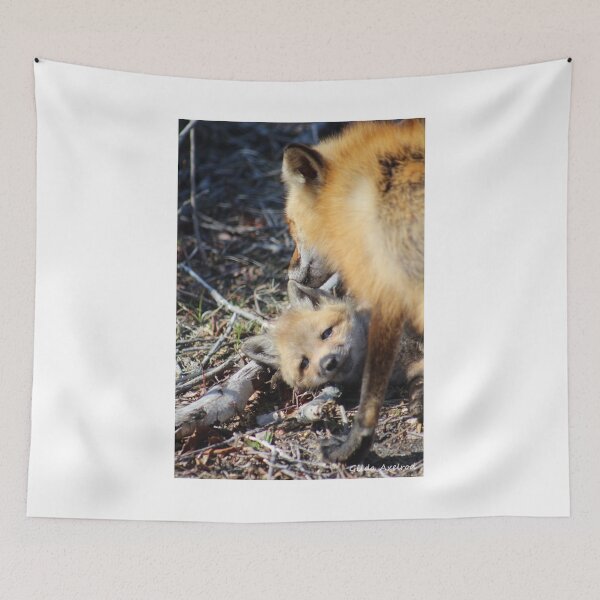 Item preview, Vixen Grooming Her Pup 1 designed and sold by Gilda Axelrod.