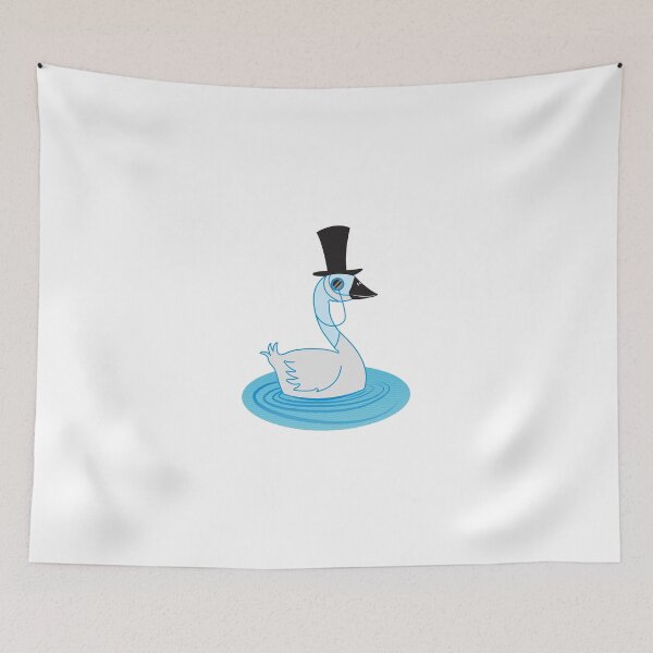 Item preview, Fancy Schmancy Upper class Swan with a top hat and monocle designed and sold by jazzydevil.