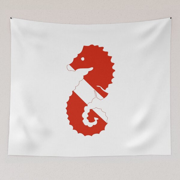 Item preview, Seahorse Scuba Diver Silhouette designed and sold by surgedesigns.
