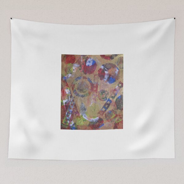 Item preview, Abstract Face in Gold Art Print  designed and sold by Heatherian.
