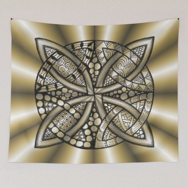 Item preview, Gold Metallic Celtic Knot designed and sold by Quidama.