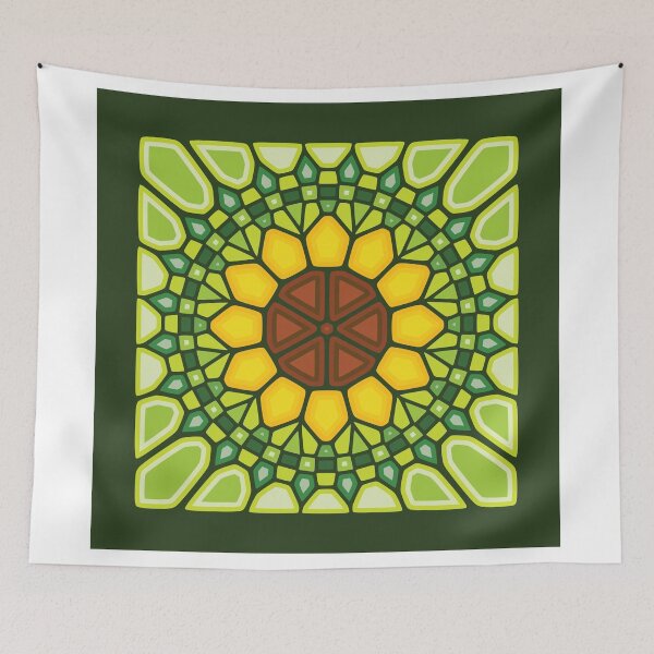 Item preview, Abstract sunflower - Voronoi designed and sold by enriquev242.