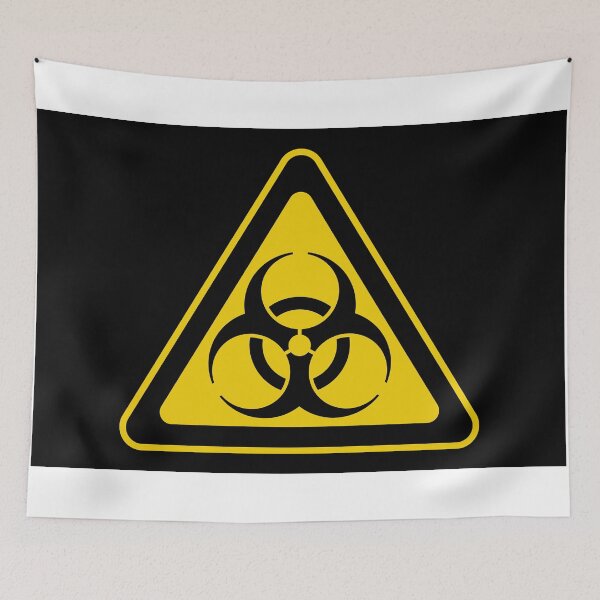 Item preview, Biohazard Symbol Warning Sign - Yellow & Black - Triangular designed and sold by Graphix.