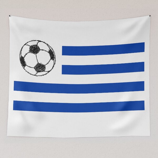 Item preview, Football Sketch,  Uruguay Flag designed and sold by piedaydesigns.