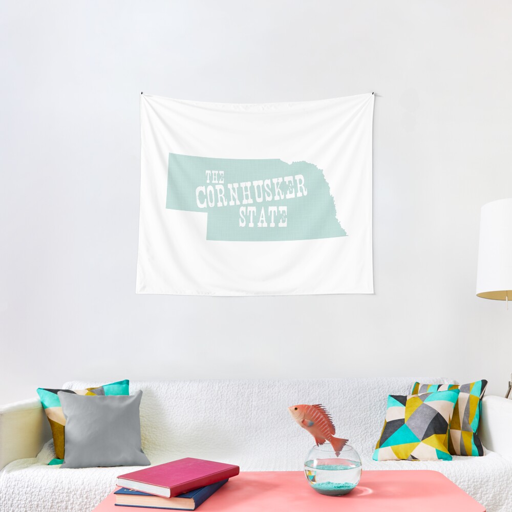 "Nebraska State Motto Slogan" Tapestry by surgedesigns Redbubble