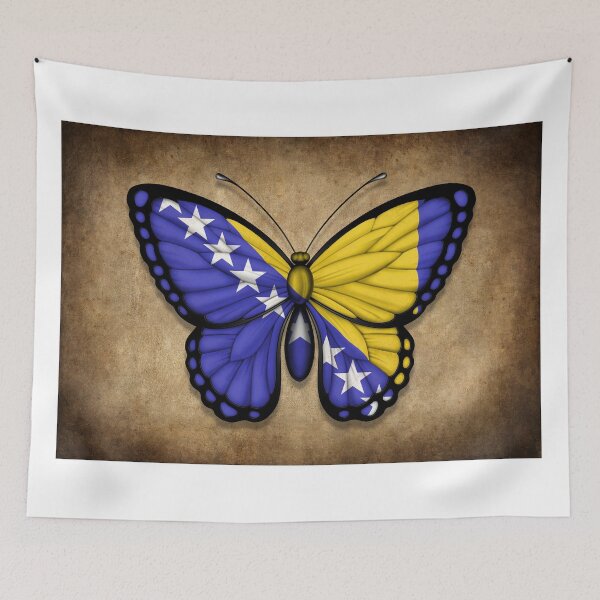 Item preview, Bosnia - Herzegovina Flag Butterfly designed and sold by JeffBartels.