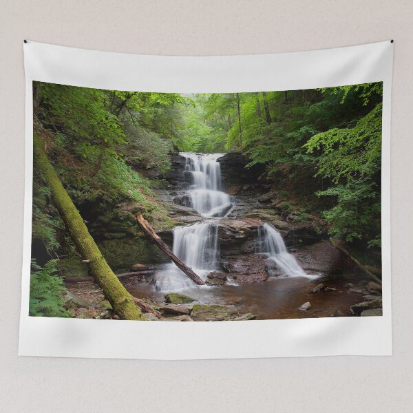 Item preview, Split Summer Flow Over Tuscarora's Ledge designed and sold by Gene Walls.