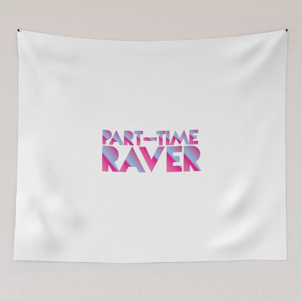 Item preview, PART-TIME RAVER in awesome 80s neon signage designed and sold by jazzydevil.