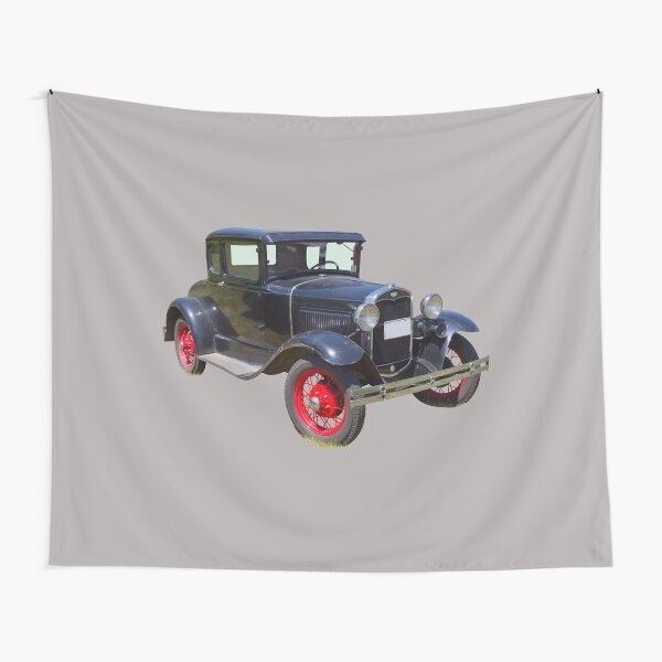 Antique Black Ford Model A Roadster Tapestry