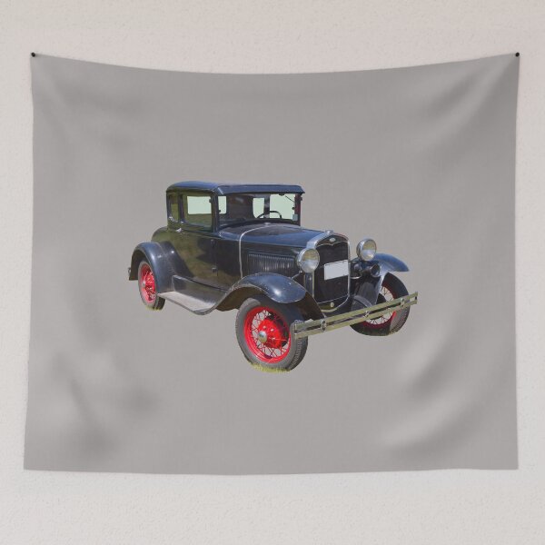 Item preview, Antique Black Ford Model A Roadster designed and sold by KWJphotoart.