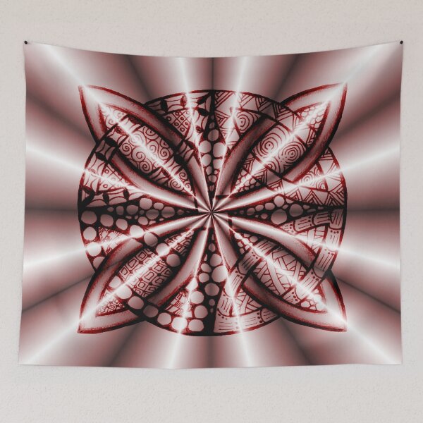 Item preview, Red Metallic Celtic Knot designed and sold by Quidama.