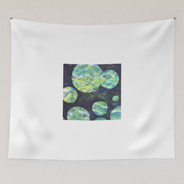 Item preview, Green Cosmos Throw Pillow 2  designed and sold by Heatherian.