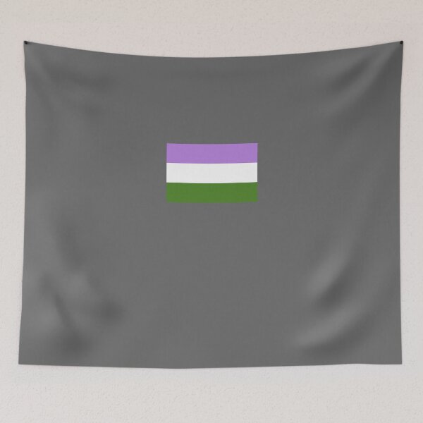 Item preview, Gender Queer Flag designed and sold by Hawthorn Mineart.