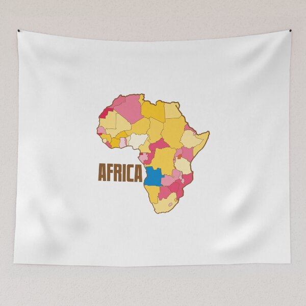 Item preview, Africa with map of nations  designed and sold by jazzydevil.