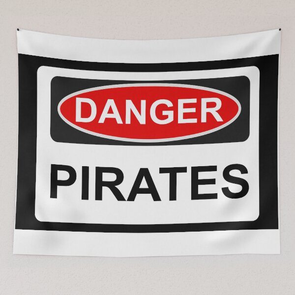 Item preview, Danger Pirates - Warning Sign designed and sold by Graphix.