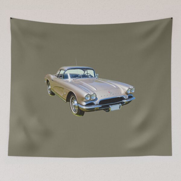 Item preview, Silver1962 Chevrolet Corvette Sports Car designed and sold by KWJphotoart.