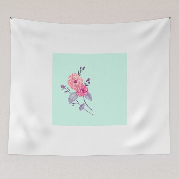 Item preview, Rose, Soft Peach on Mint designed and sold by ThistleandFox.