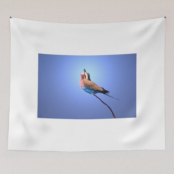 Item preview, Lilac-breasted Roller - Blue Bird Background from Africa designed and sold by LivingWild.