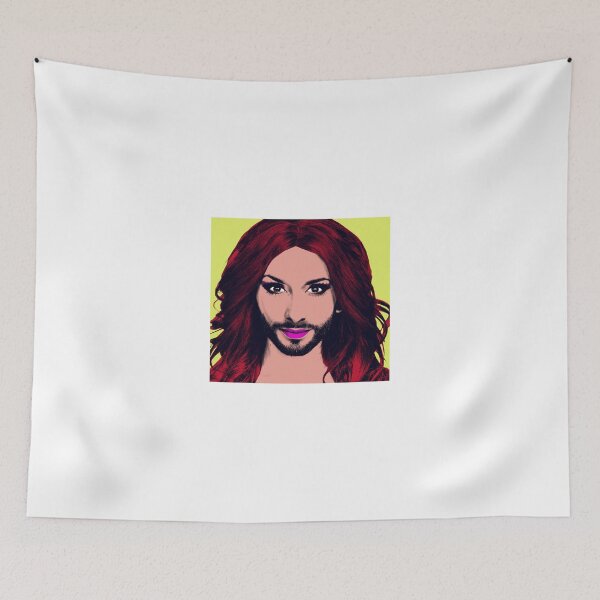 Item preview, Conchita Wurst - Pop Art - Yellow version 4 designed and sold by lockwie.