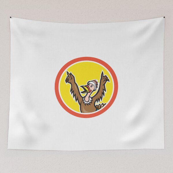 Item preview, Turkey Runner Victory Circle Cartoon designed and sold by patrimonio.