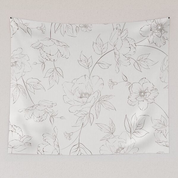 Item preview, Peony seamless pattern for textile fabric designed and sold by Kotkoa.