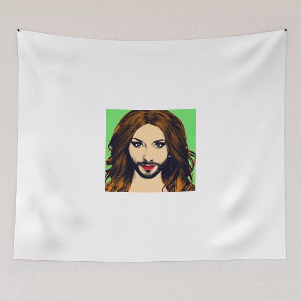 Item preview, Conchita Wurst - Pop Art - Green version 1 designed and sold by lockwie.