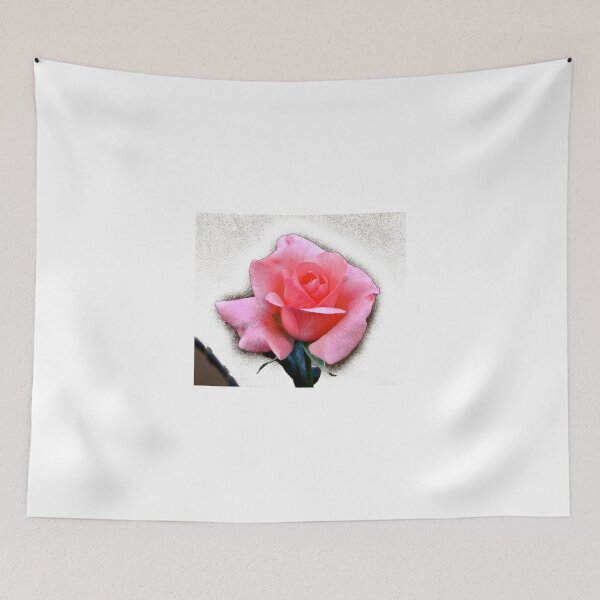 Artikelvorschau, GOOD MORNING SUN PINK ROSE ON WHITE BACKGROUND entworfen und verkauft von JAYMILO.