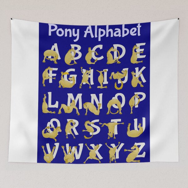 Item preview, Pony Alphabet, Blue designed and sold by piedaydesigns.