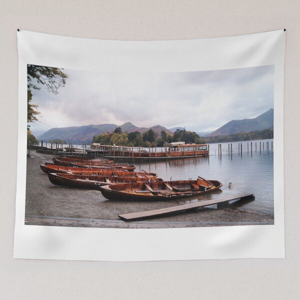 Item preview, Boats at Keswick Jetty designed and sold by GeorgeOne.