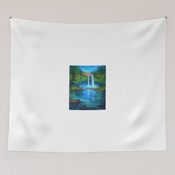 Item preview, Wailua Falls, Kauai - in greens designed and sold by jyruff.