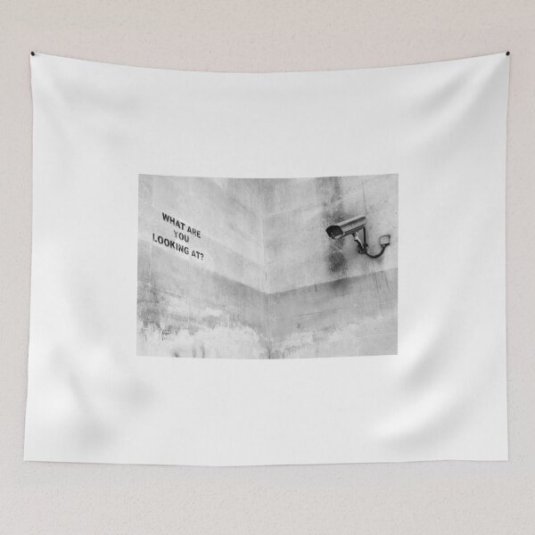 Item preview, Banksy, What are you looking at? designed and sold by ManwithaCamera.