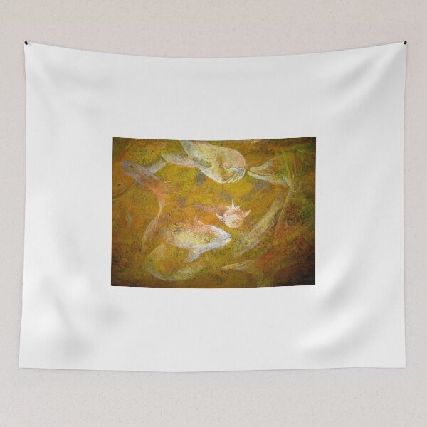 Item preview, Happy Accident Luminous Ghost Fish Painting - Section 3 designed and sold by Heatherian.