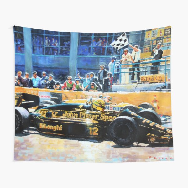 1986 Spanish GP F1 Senna vs Mansell Tapestry