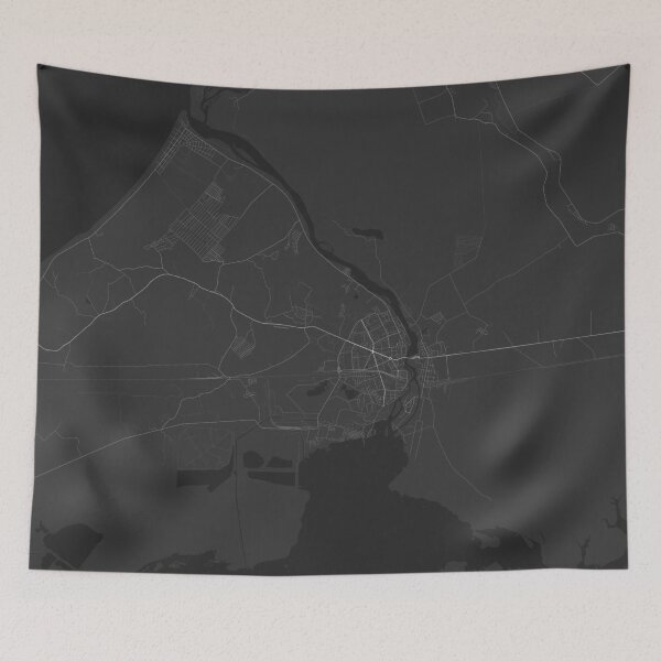 Item preview, Narva, Estonia Map. (White on black) designed and sold by Graphical-Maps.
