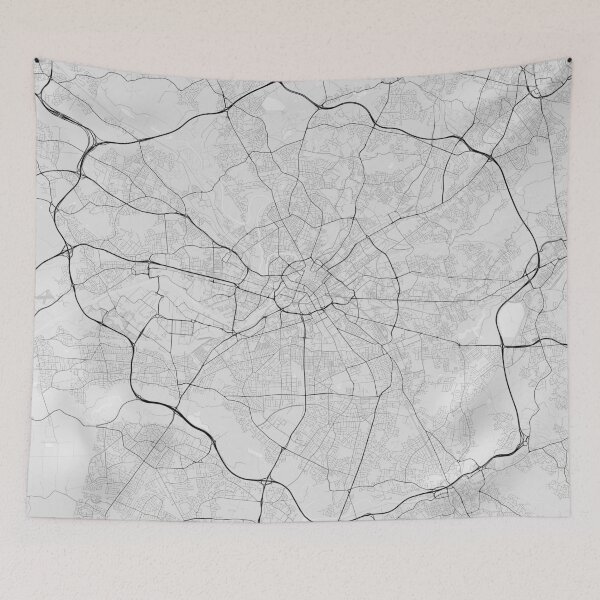 Item preview, Manchester, England Map. (Black on white) designed and sold by Graphical-Maps.