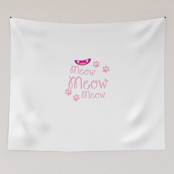 Item preview, Meow Meow Meow cute kitty cat with kitty nose designed and sold by jazzydevil.